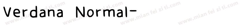 Verdana Normal字体转换